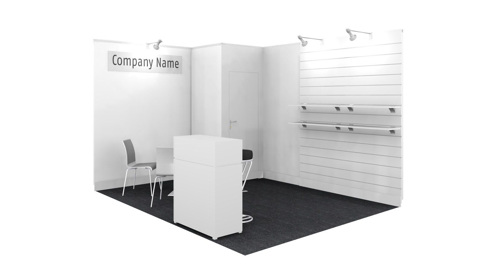 12 m² booth