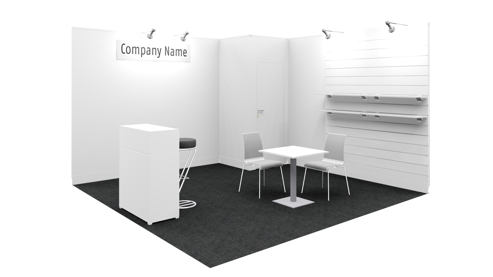 16 m² booth