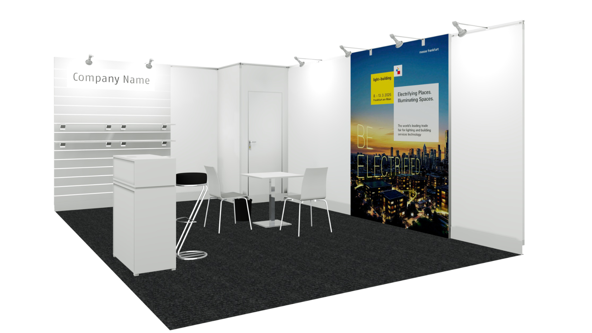 24 m² booth