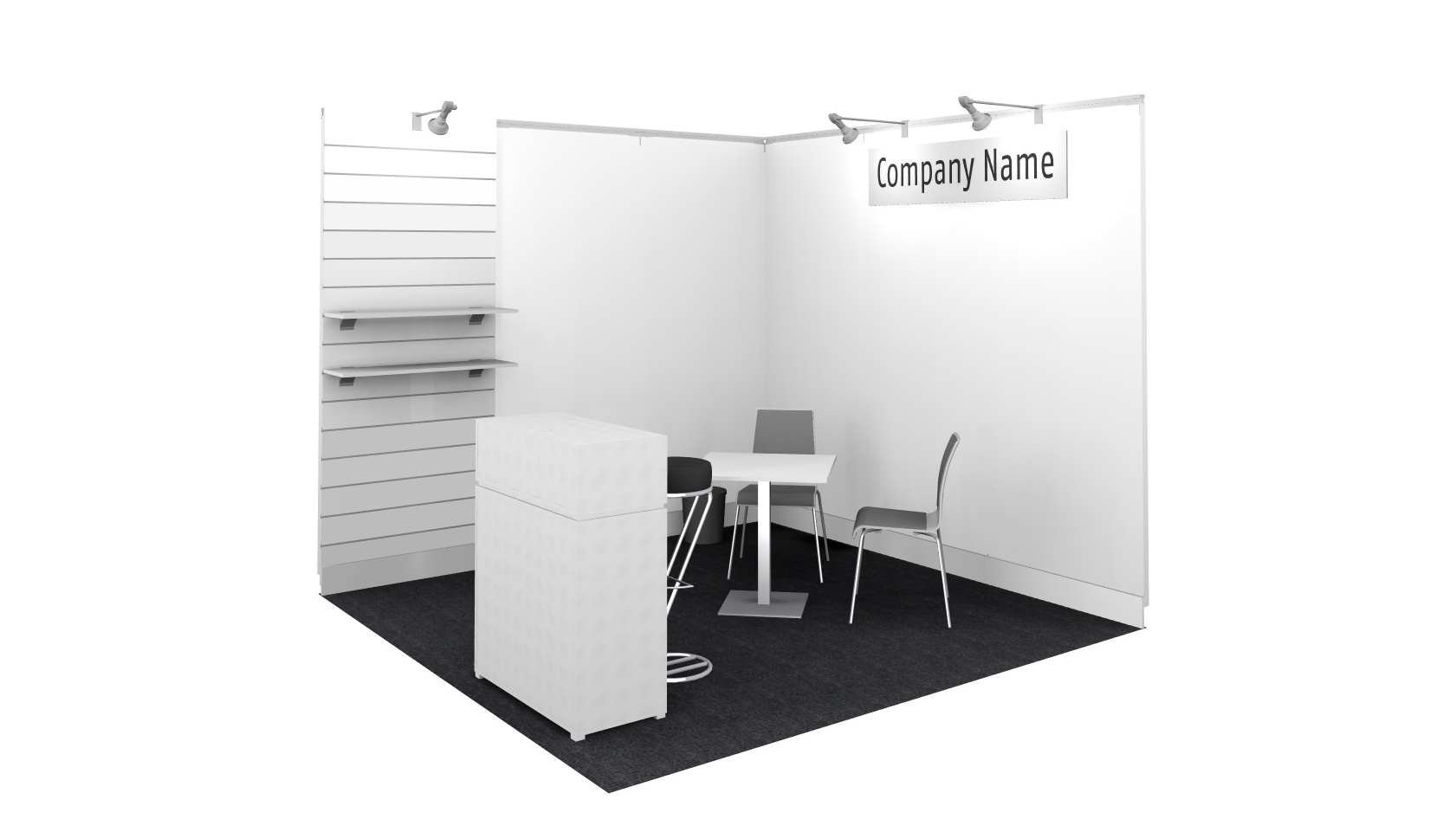 9 m² booth